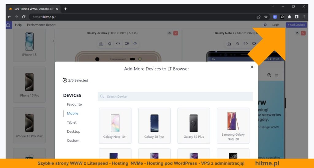 lt browser rwd test