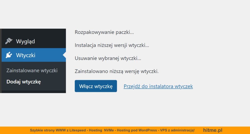 backwpup niższa wersja