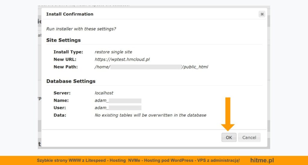 wordpress restore single site