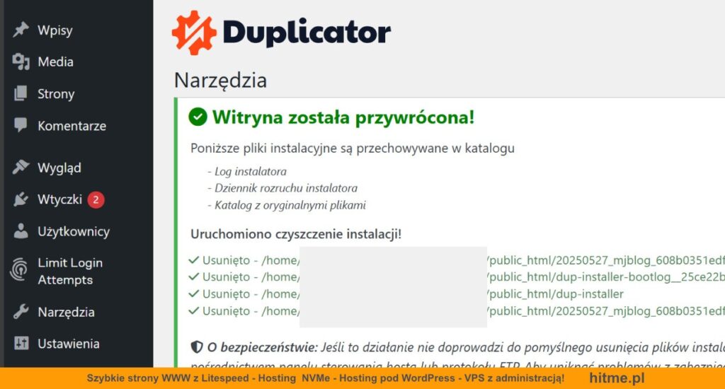 wordpress po migracji