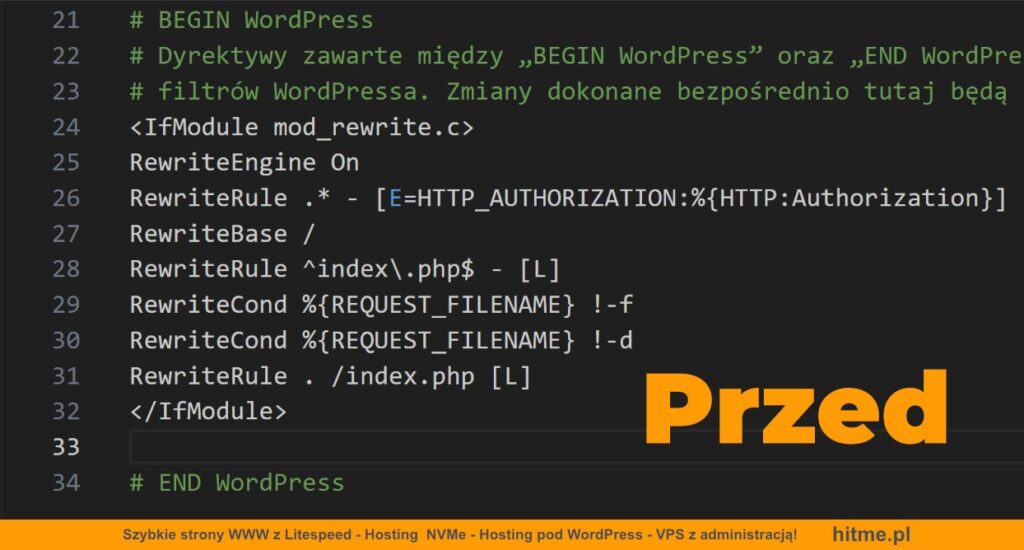 htacces oryginał wordpress