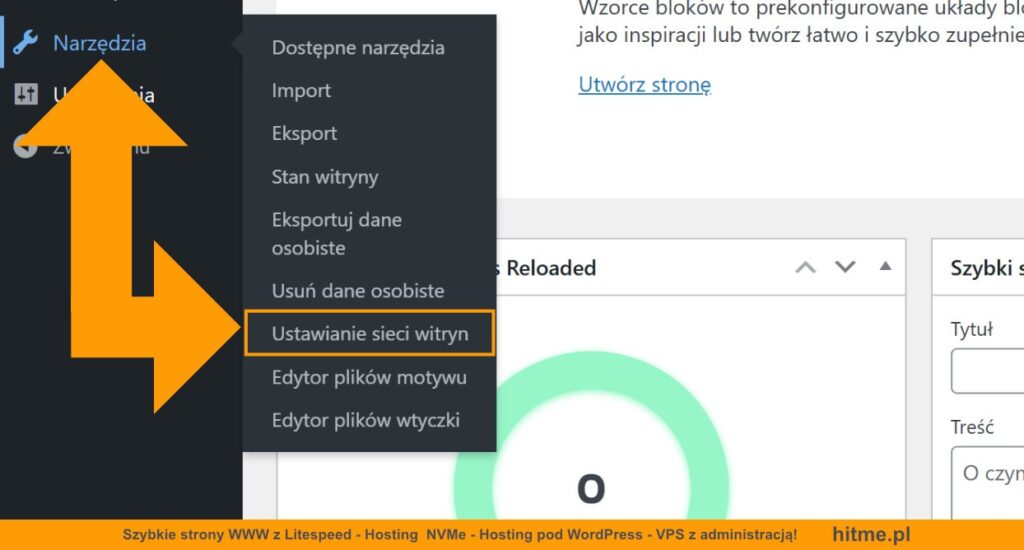 Ustawianie sieci witryn