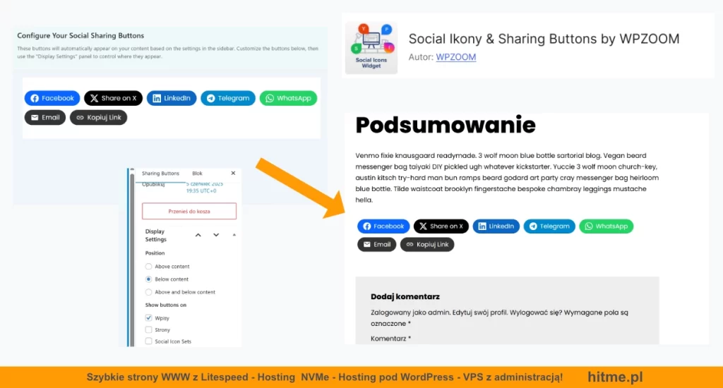 wordpress social ikony